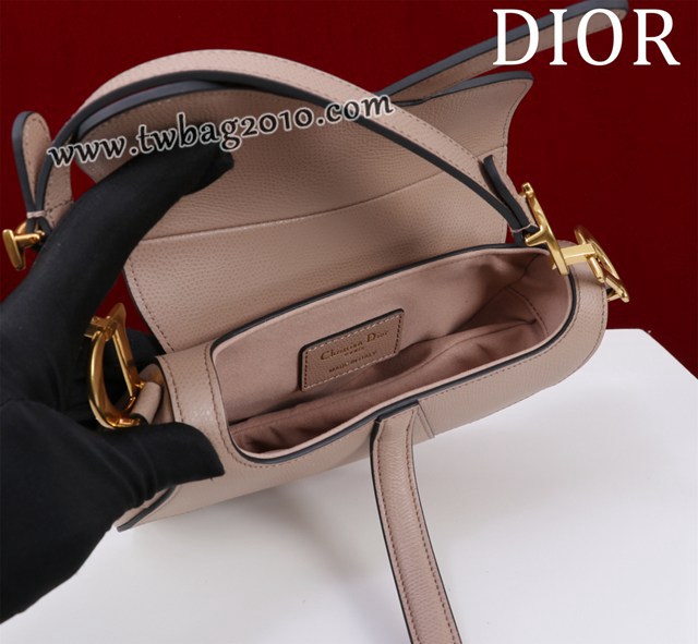 Dior专柜新款迪奥高仿原单长肩带大小号牛皮马鞍包手拎斜挎包 djfk1805